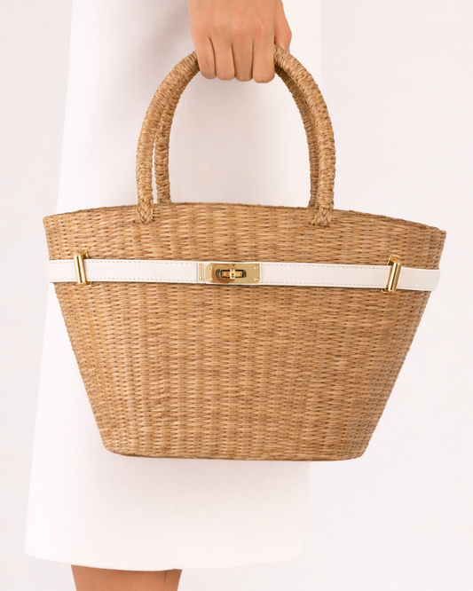 The Classic French Straw Tote