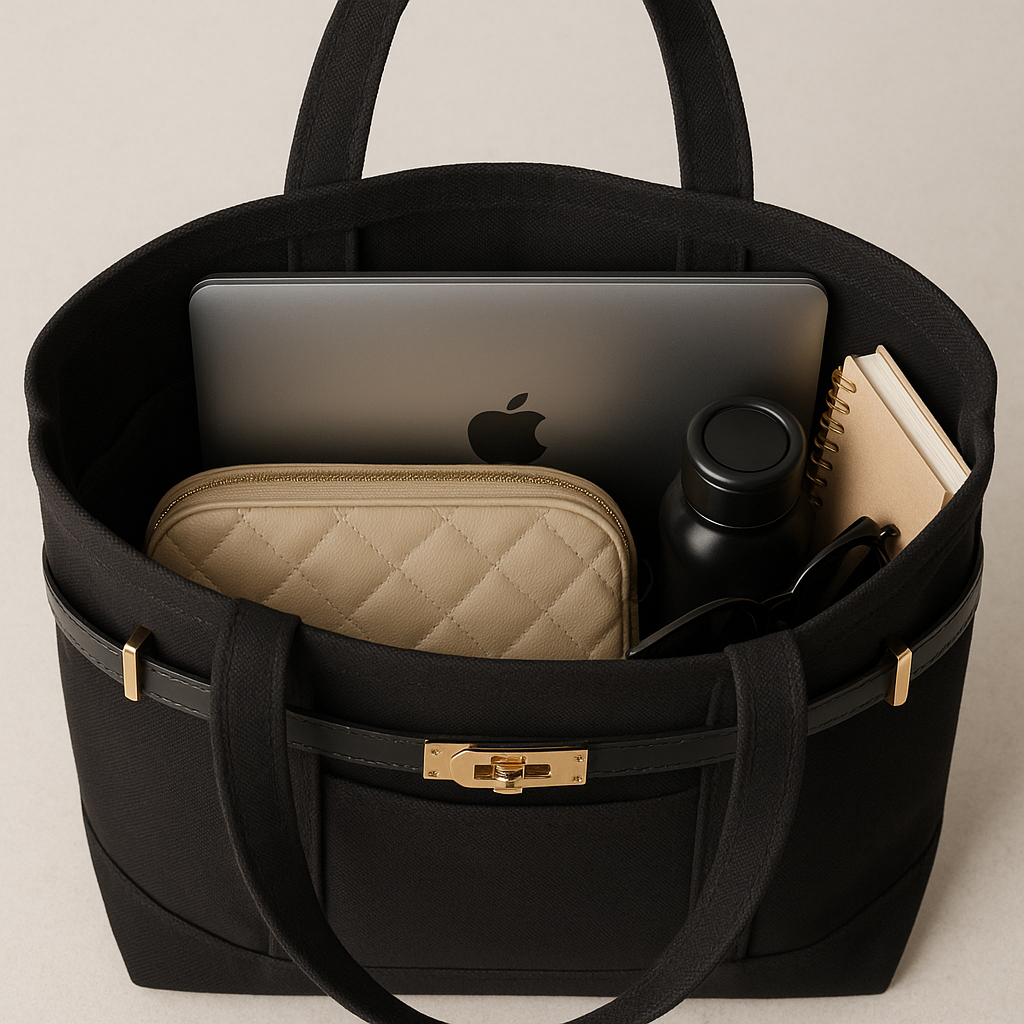 Noir Edition Lux Boat Tote