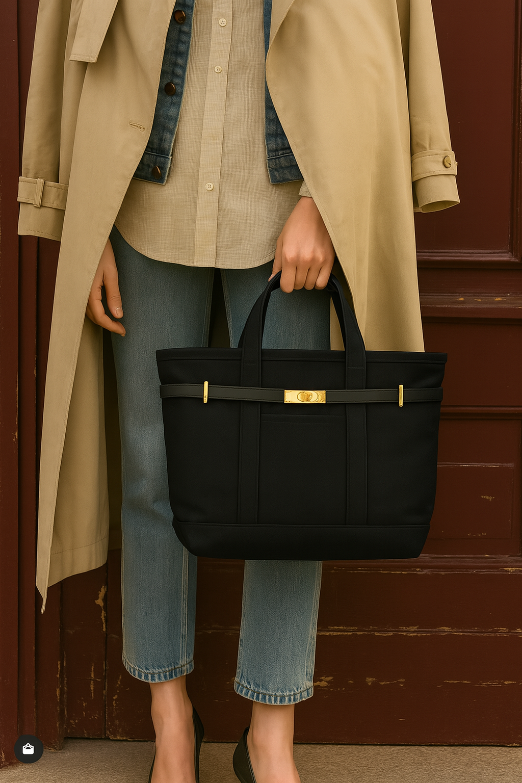 Noir Edition Lux Boat Tote