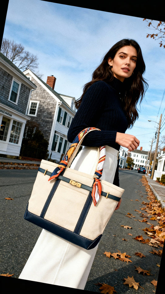 Limited Edition Twilly Tote Boatkin Bag - Marine Blue