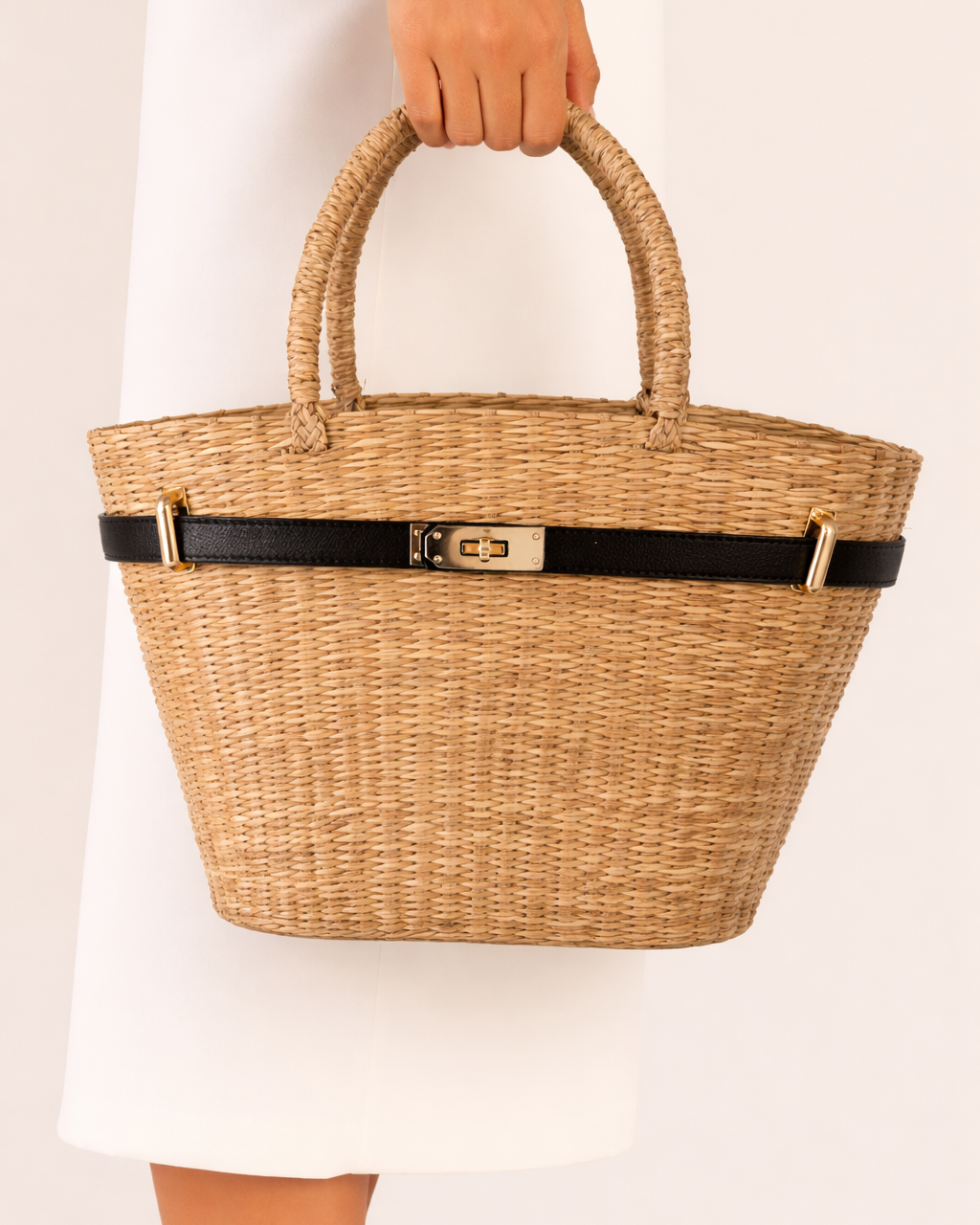 The Classic French Straw Tote