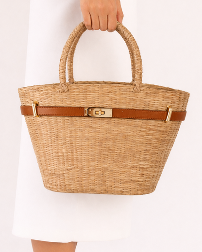 The Classic French Straw Tote