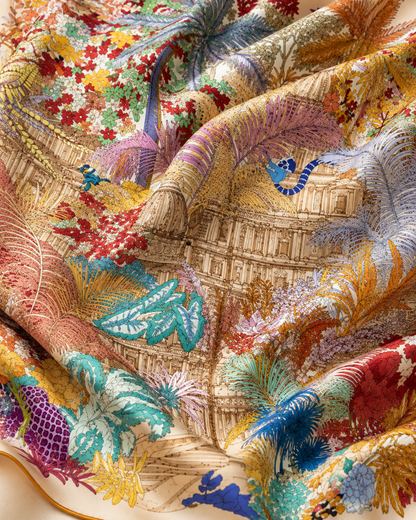 The Jardin Cashmere-Silk Scarf