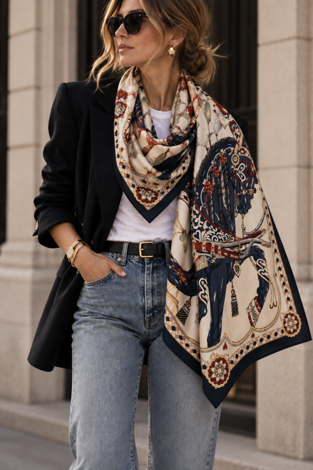 The Bridle Cashmere-Silk Scarf