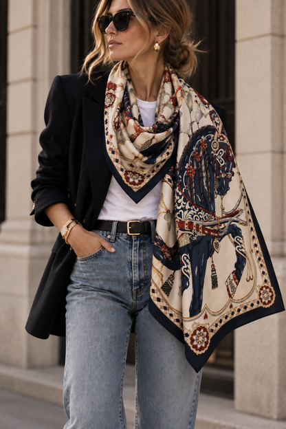 The Bridle Cashmere-Silk Scarf