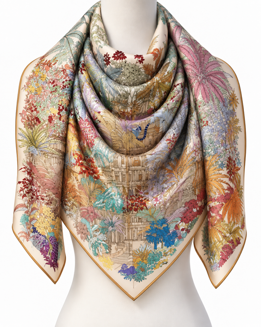 The Jardin Cashmere-Silk Scarf