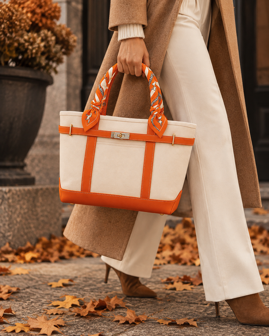 Limited Edition Twilly Tote Boatkin Bag - Burnt Orange