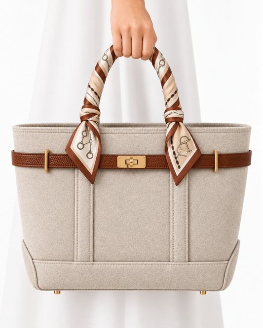 The Manor Twilly Tote — Stone