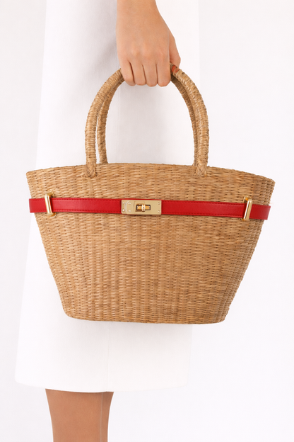The Classic French Straw Tote