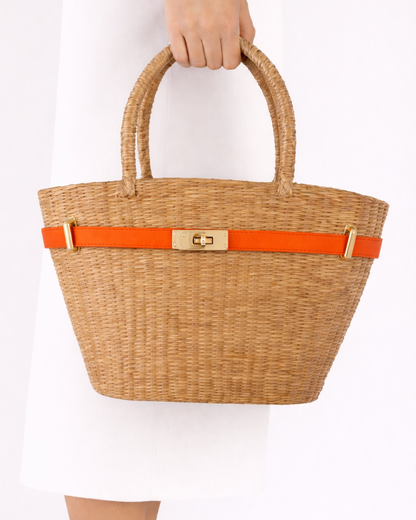 The Classic French Straw Tote