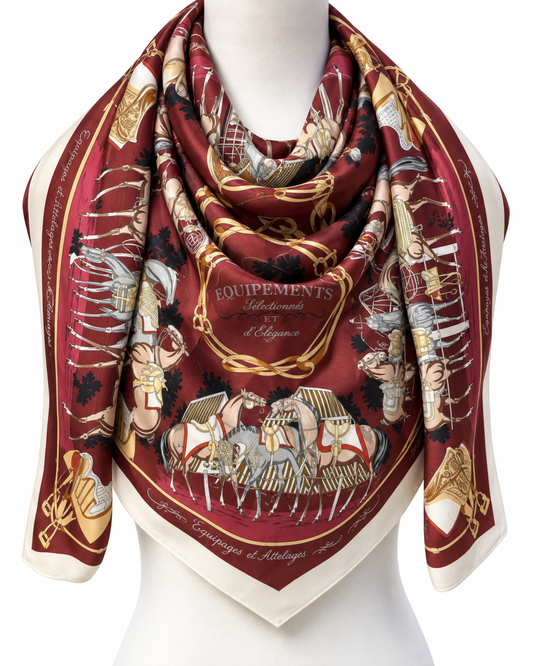 The Bordeaux Cashmere-Silk Scarf