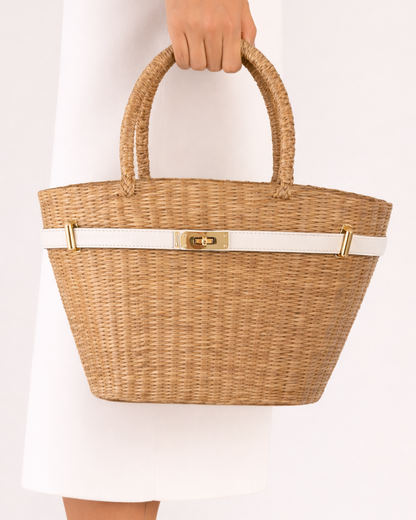 The Classic French Straw Tote