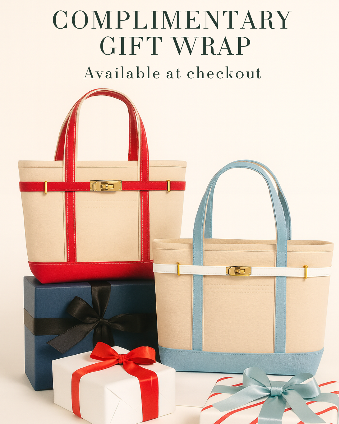 Classic Black & Natural Lux Boat Tote