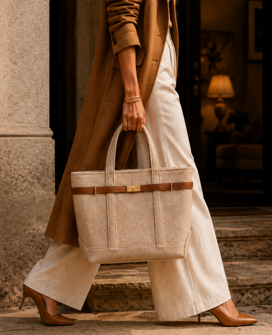 The  Manor Tote - Stone
