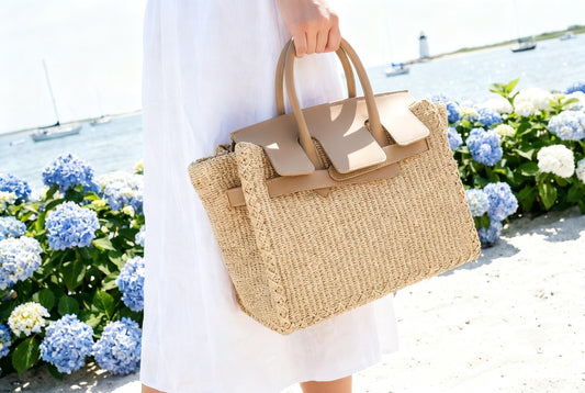 The Limited Edition Portofino Straw Boatkin Tote Bag