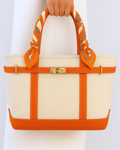 Limited Edition Twilly Tote Boatkin Bag - Burnt Orange