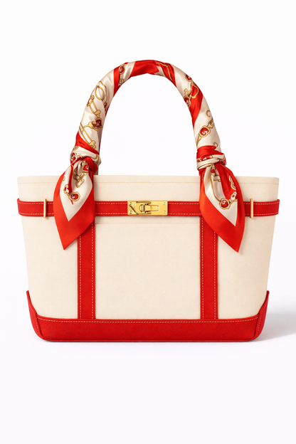 Limited Edition Twilly Tote Boatkin Bag - Crimson Red
