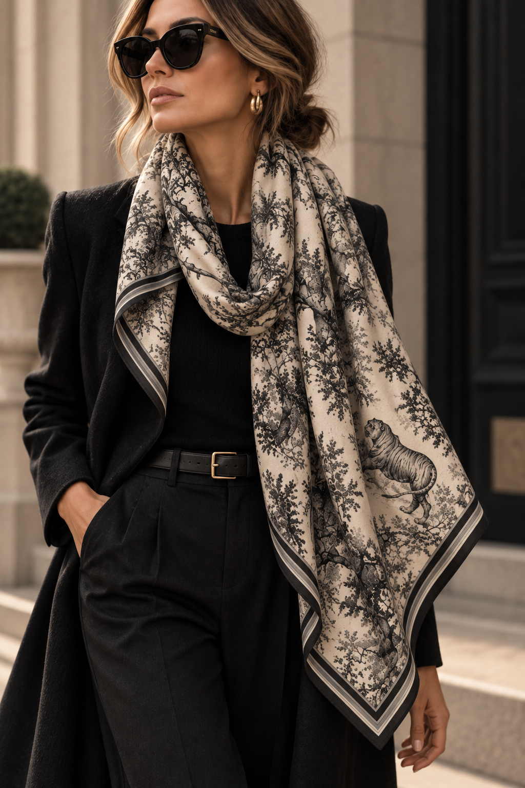 The Menagerie Cashmere-Silk Scarf