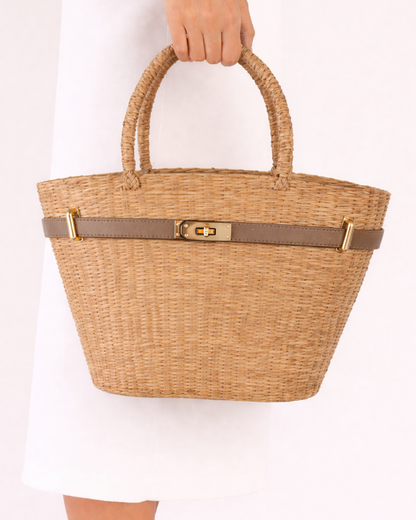 The Classic French Straw Tote