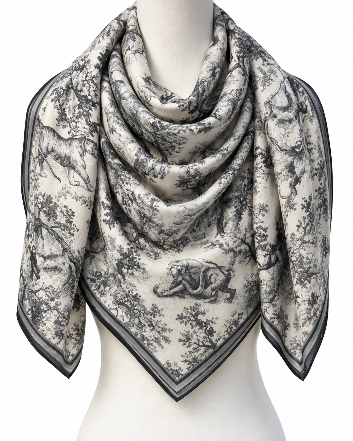 The Menagerie Cashmere-Silk Scarf