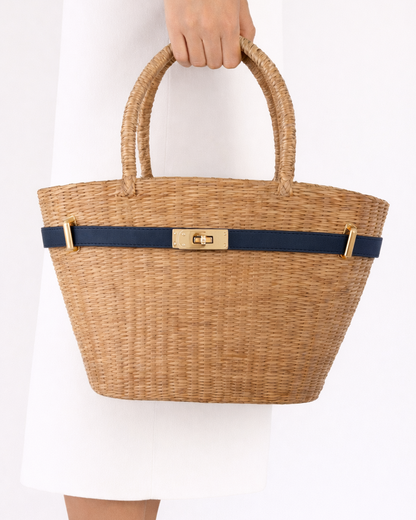 The Classic French Straw Tote