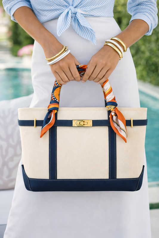 Limited Edition Twilly Tote Boatkin Bag - Marine Blue