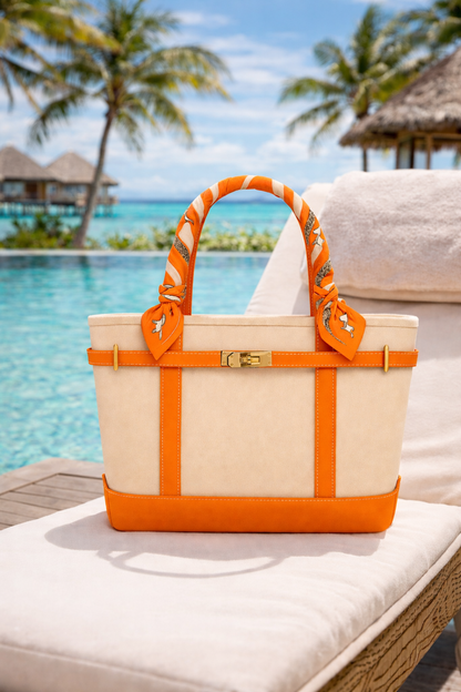 Limited Edition Twilly Tote Boatkin Bag - Burnt Orange