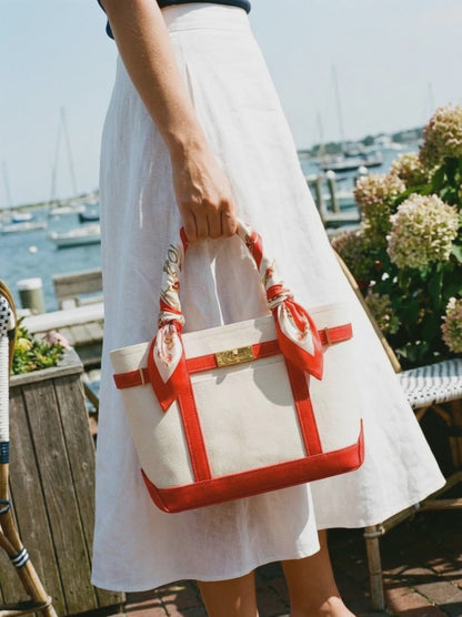 Limited Edition Twilly Tote Boatkin Bag - Crimson Red