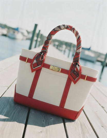 Limited Edition Twilly Tote Boatkin Bag - Crimson Red