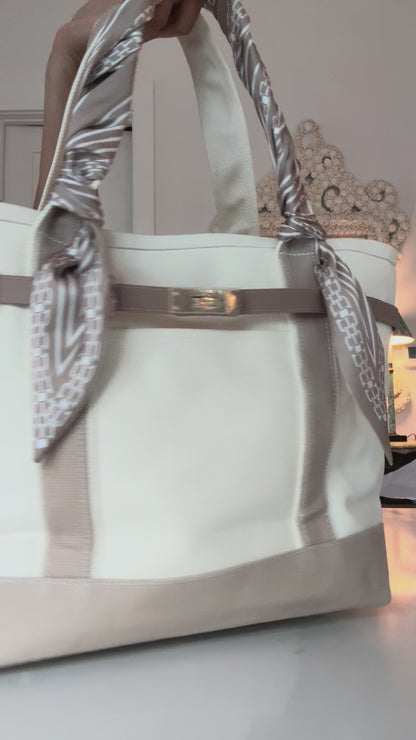 Limited Edition Twilly Tote Boatkin Bag - Oyster