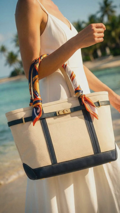 Limited Edition Twilly Tote Boatkin Bag - Marine Blue