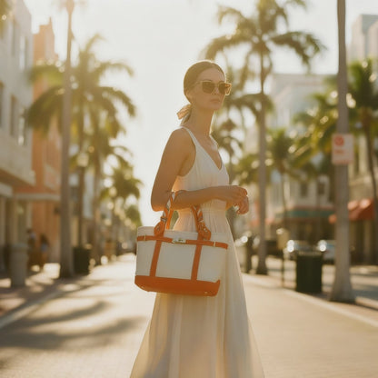Limited Edition Twilly Tote Boatkin Bag - Burnt Orange