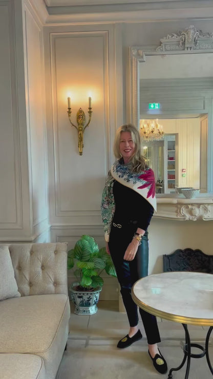 The Jardin Cashmere-Silk Scarf